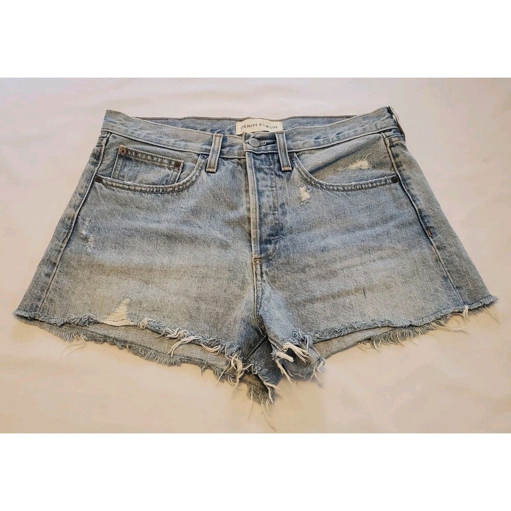 Aritzia Denim Forum The Ex Boyfriend denim Jean Cutoffs short Sz 29 (32"x 2")